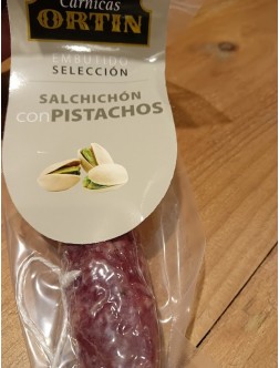 Salchichon con pistachos